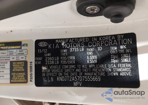 2013 Kia Soul from USA, damaged, VIN KNDJT2A57D7555669